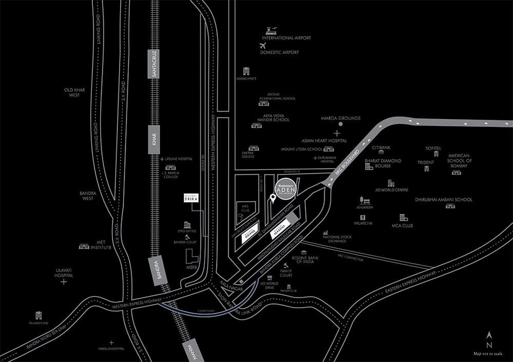 Rustomjee Aden Location
