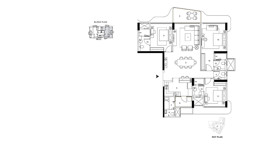 3 BHK Flats in Chembur